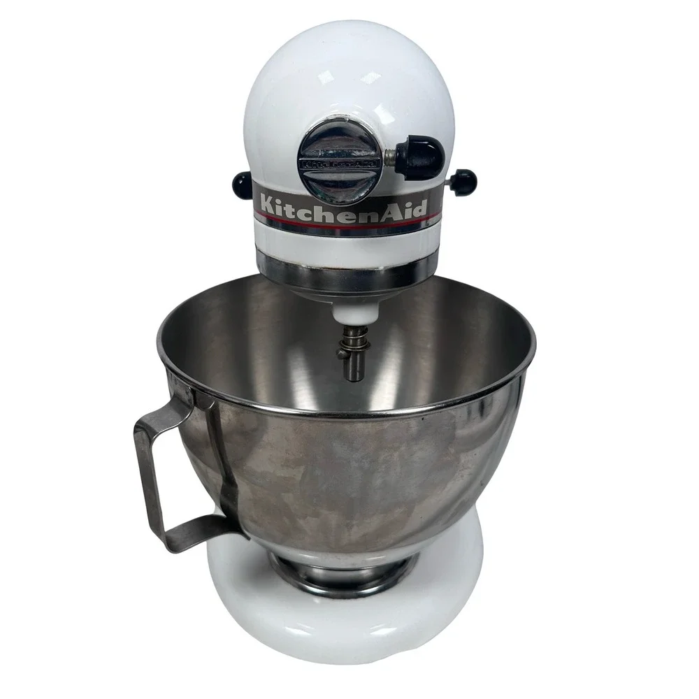 KitchenAid Ultra Power Stand Mixer White 300W 4KSM90PSWH Tilt KSM90 Attachments